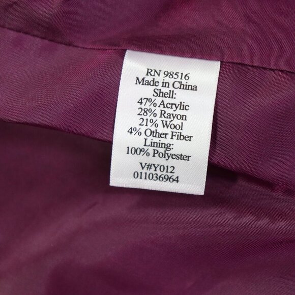 Coldwater Creek Wool Blend Blazer Womens Size 10 Lined Tweed Multicolor Jacket - Picture 8 of 10